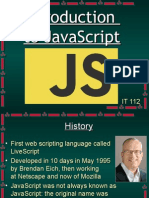 Introduction to Javasript