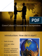 Presentation for Cross Cultiural Comunication