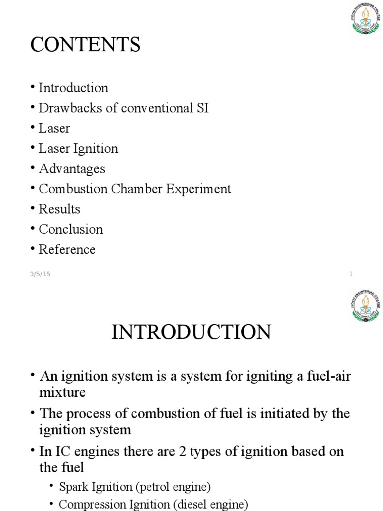 Laser Ignition PDF Laser Combustion