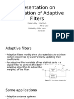 Application of Adaptive Filters