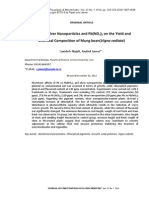 Effect of Silver Nanoparticles and PB On The Yeild and Chemical Composition of Mung Bean PDF