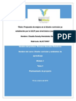 Planteamiento de Proyecto - Claudia Hernandez.