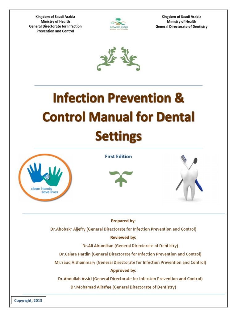 Infection Prevention Control Manual For Dental Settinga1 PDF