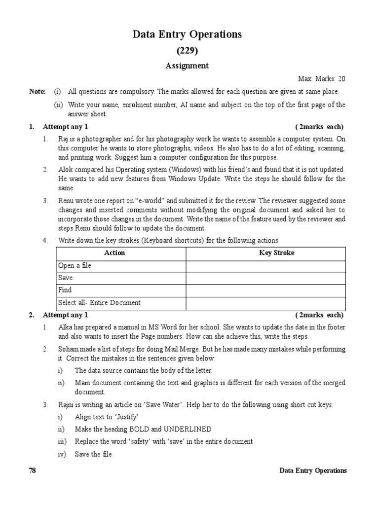 15D. Data Entry Operation | PDF | Bios | Booting