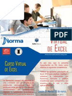 Diptico  webinar  Excel - Editorial Norma 2015