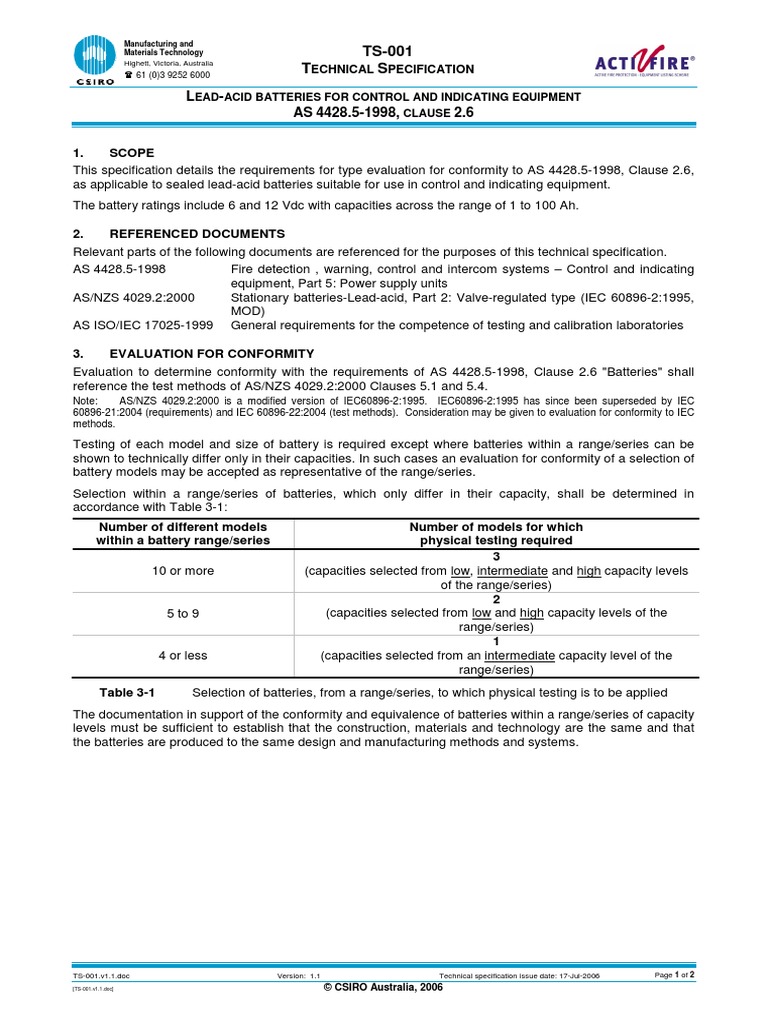 TS 001 | PDF | Specification (Technical Standard) | International ...