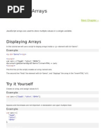 JavaScript Arrays