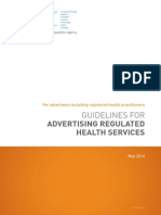 AHPRA Guidelines for Advertising Regulated Health Services
