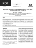 Vapor-Liquid Equilibrium of Systems Containing Alcohols, Water, Carbon