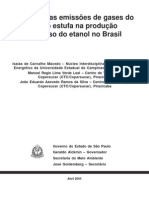 Balanço das emissões de gases do efeito estufa na produção e no uso do etanol no Brasil