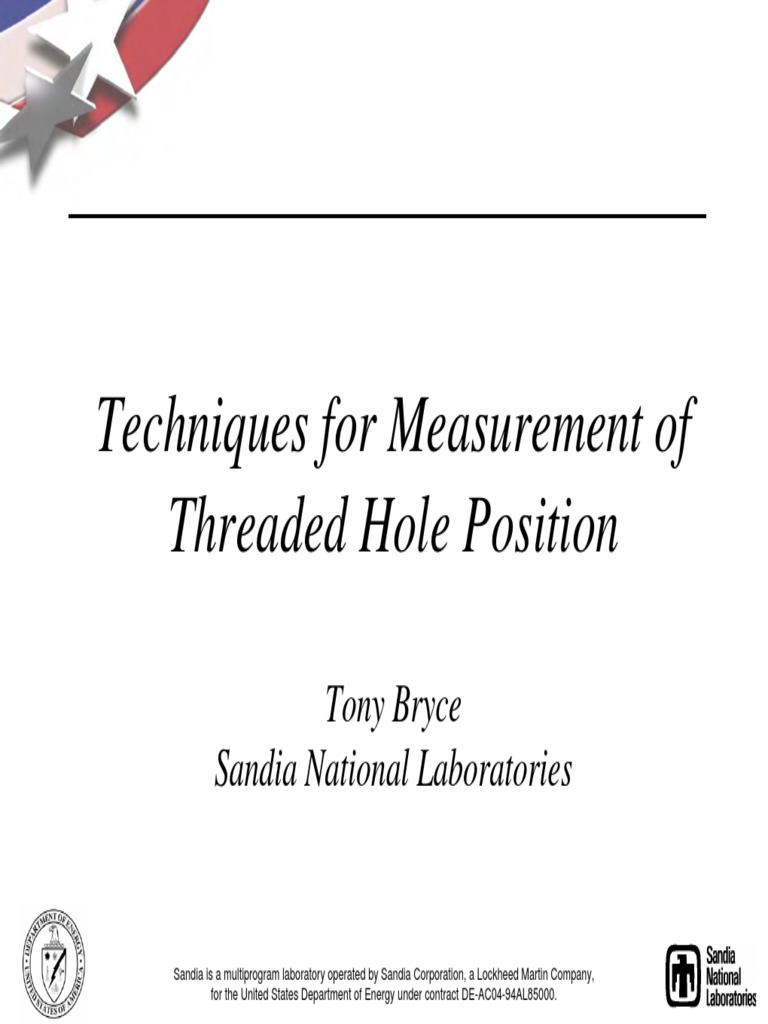 Thread Hole Location Study PDF Metalworking Mechanical Engineering