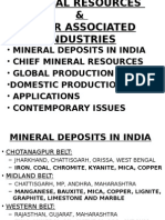 Mineral Deposits in India - Chief Mineral Resources - Global Production - Domestic Production - Applications - Contemporary Issues