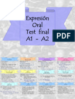 Expresión Oral Test Final A1 - A2