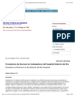 Revista chilena de pediatría - Prevalencia de Burnout en trabajadores del hospital Roberto del Río