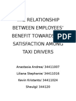 The Relationship Between Employees' Benefit Towards Job Satisfaction Among Taxi Drivers
