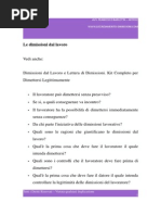 Le Dimissioni Dal Lavoro