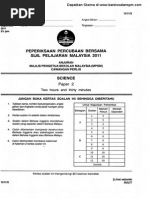 Soalan Percubaan SPM Sains Kertas 2 Perlis 2011