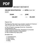 Sbi Recuritment