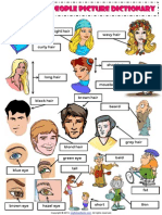 Describing People Picture Dictionary Worksheet