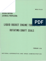 NASA Liquid Rocket Engine TurboPump Rotating Shaft Seals