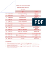 Jadwal Kuliah Ilmu Anatomi