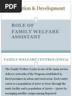 Population & Development Role of FWA