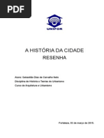 Resenha sobre o livro História da Cidade, de Leonardo Benevolo.