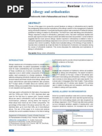 Allergy in Orthodontics