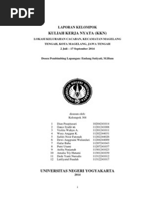 Laporan Kkn Kelompok 368 Final Pdf