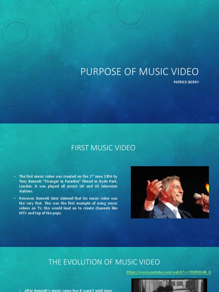 purpose of music video Record Label Mtv