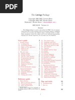 Download The Listings Package - Version 14 by homer10k SN2577749 doc pdf