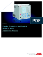 Application Manual for Ref615 relay