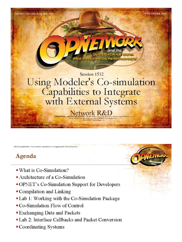 1532 - Interfacing Multiple Simulators Using OPNET Co-Simulation ...