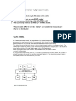 Describe in Detail Shared Memory Multiprocessor Models