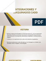 Integraciones y Maquinados Cadd Presentacion