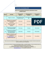 Calendar  2015 Ceneval Bach