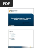 Secure Development Lifecyle: Bsimm and Opensamm
