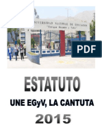 Estatuto Une Egyv La Cantuta 2015