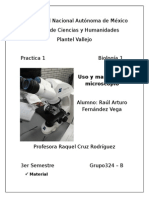 Uso Del Microscopio (Practica)