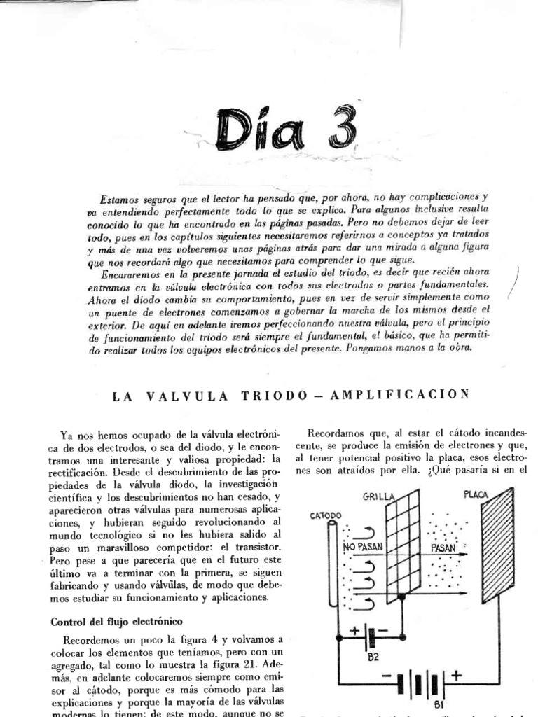 Valvulas 3 Triodo | PDF | Tubo vacío | Corriente eléctrica