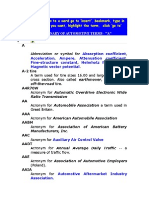Dictionary of Automotive, PDF, Steering