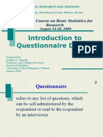 5 Questionnaire Design