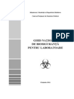 Ghid National de Biosiguranta pentru Laboratoare