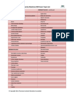 Topic List - Family MBlueprint - Family Medicineedicine