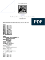 The Complete Arista Recordings of Anthony Braxton (#242)