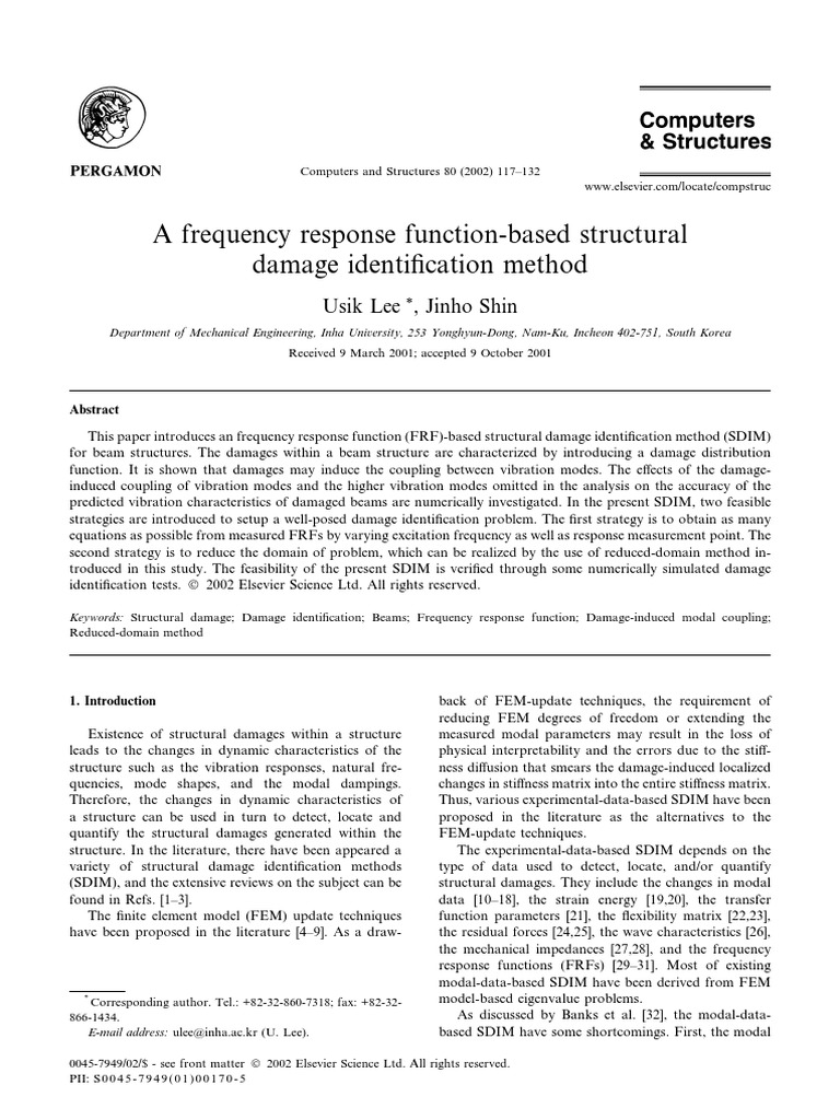 2002 - Frequency Damage Identification | PDF