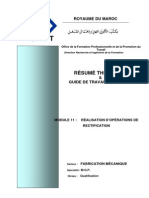 M11 - Réalisation D'opérations de Rectification PDF
