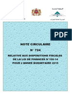 Note Circulaire 724 2015 PDF