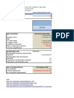 epidemiologic Risk calculator in Microsoft Excel sheet: relative risk (RR) & odds ratio (OR)