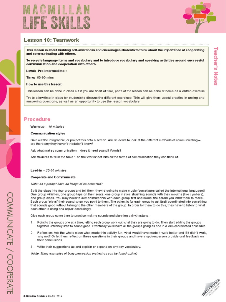 Life Skills Lesson 10 Vocabulary Applied Psychology